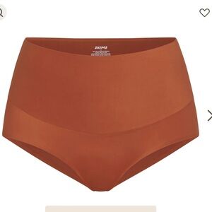 NWT Skims Womens Panties High-Waisted Smoothing Brief Seamless Bronze Size S